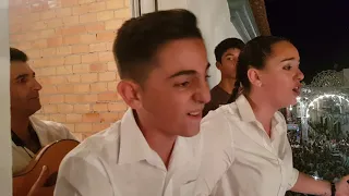 HERMANOS OLAYA cantándole a la patrona de Benacazón VIRGEN DE LAS NIEVES. 05/08/2019