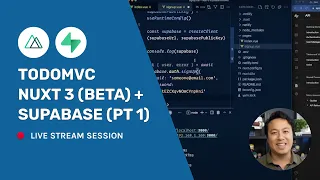 Build with Ben (#20): TodoMVC Clone with Nuxt 3 (Beta) + @Supabase (Part 1)