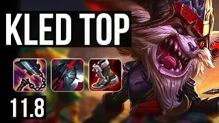 KLED vs SYLAS (TOP) | Rank 3 Kled, 1500+ games, 10/3/12, 900K mastery | BR Challenger | v11.8