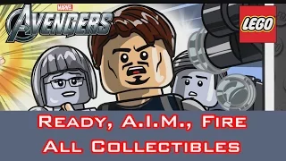 Lego Marvel's Avengers: ALL COLLECTIBLES "READY, A.I.M., FIRE"
