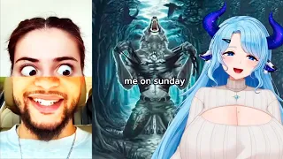 Milky Mommy Vtuber React To Memes Compilation