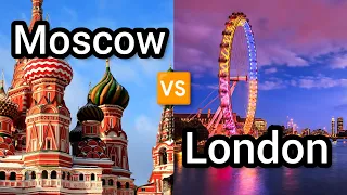 Comparison between Moscow & London #moscow #london