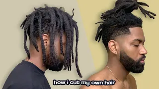 how I cut my own hair (self cut taper fade)