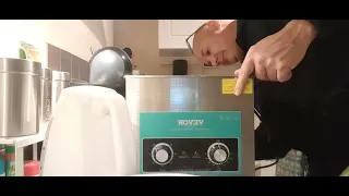 Ultrasonic cleaner 6L  vevor unbox and first use👍