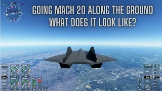 MSFS - What Does Flying Mach 20 Look Like on the Ground in the Top Gun Maverick Darkstar