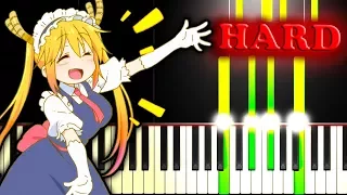 MISS KOBAYASHI'S DRAGON MAID OP - AOZORA NO RHAPSODY - Piano Tutorial