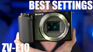 Best Video Settings - A Beginner’s Guide Sony ZV-E10