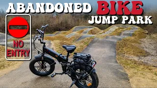 Abandoned Bike park Van Road Trails is Wales largest dirt jump and dual slalom park