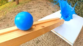 Magic Marble Run and Paint Ball Super Slide