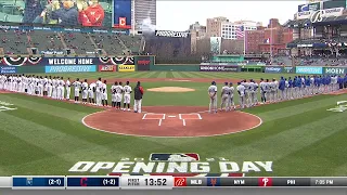 2021 Cleveland Indians player introductions at Progressive Field