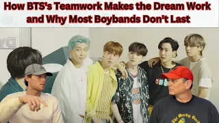 Two ROCK Fans REACT to How BTS's Teamwork Makes the Dream Work and Why Most Boybands Don't Last