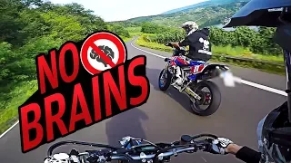 Crazy Downhill Run | Supermoto without brains