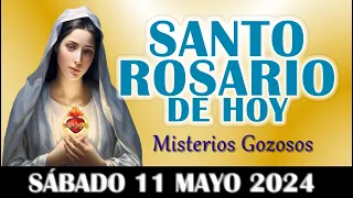 🌹SANTO ROSARIO CORTO DE HOY SÁBADO 11 DE MAYO 2024 MISTERIOS GOZOSOS🌹SANTO ROSARIO DE HOY