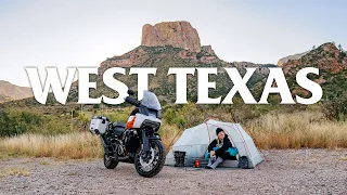 Solo Motorcycle Camping Trip to Big Bend | West Texas Road Trip on a Harley Davidson