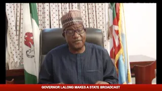 BREAKING: Governor Lalong Makes a State Broadcast on the Security Situation of Plateau State