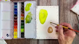 Beginner Watercolor Lesson 5: Avocado!