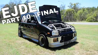 Daihatsu Mira Boosted EJDE 1L 3cyl Build - PART 10 Building a turbo mira in 12 minutes.