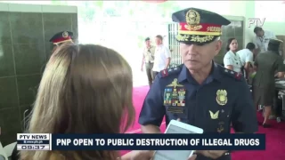 PNP open to public destruction of illegal drugs