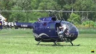 MBB Bo105 "D-HBOC" Heli display at Siegerland Flughafen 2018