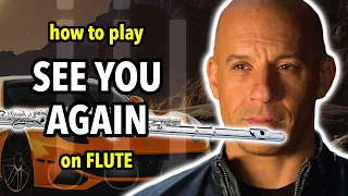 How to play See You Again on Flute | Flutorials