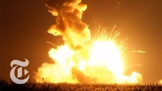 NASA Rocket Explodes on Launch | The New York Times