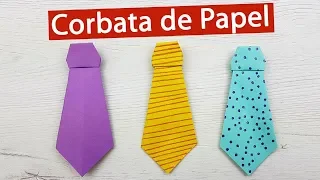 👔 Cómo hacer una corbata de papel para el día del Padre (Origami)