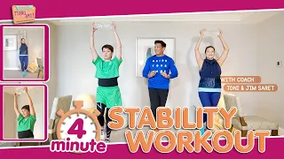 4-MINUTE STABILITY WORKOUT! | FFTA Workout 5