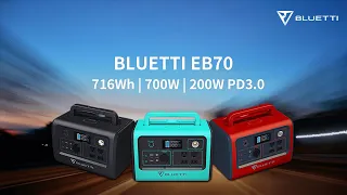 Introducing BLUETTI EB70 (716Wh/700W) | The Balance Between Power & Size