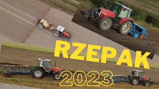 Rzepak 2023 czyli orka, siewy i opryski z Masseyami. #Lemken, #Hardi # MF 3090 #MF 3070 #MF 6170