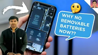 why smartphones have no removable battery | truth behind non removable battery | battery