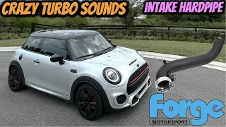 Mini Cooper Forge Motorsports Air Intake Hardpipe // Loud Turbo Sounds