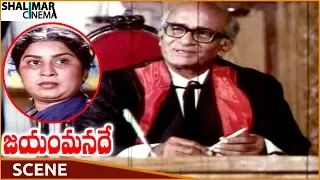 Jayam Manade Movie || Judge Asking Evidence About Incident || Krishna, Sridevi || Shalimarcinema