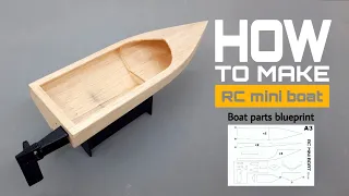 How to make rc mini boat - Body EP:1 | by The R