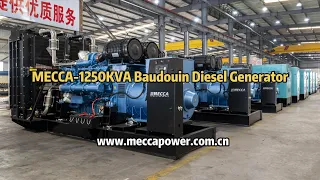 MECCA POWER 1250KVA Baudouin Paralleled Generator