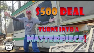 Pop Up Camper Restoration: $500 Deal Turns into $1000 Masterpiece! 1979 Venture Windsor