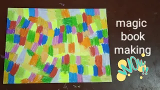 magic book making with oil pastel