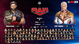 WWE 2K23: Full Roster - 300+ Superstars - Raw, SmackDown, NXT 2.0 (Concept)