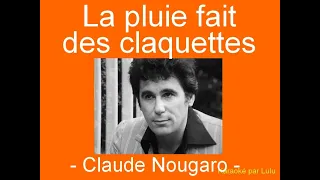 Karaoké La pluie fait des claquettes Claude Nougaro