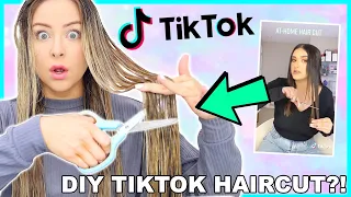 Testing Viral Tiktok Life Hacks! CUTTING MY OWN HAIR?! Success Or Disaster ?!