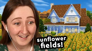 building a sunflower farm in the sims! (Streamed 2/16/24)