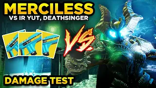Merciless vs Ir Yut, Deathsinger | Crota's End DPS Test | Destiny 2