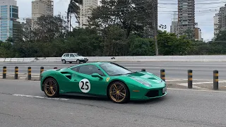 Ferrari 488 GTB Green Jewel, Única no mundo rodando pelas Ruas de São Paulo. *João Vilkas*