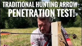 Traditional Hunting Arrow Penetration Test! Head To Head Heavy vs Light!
