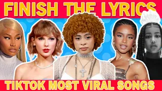 FINISH THE LYRICS - Most Popular Viral TikTok Songs (2024)📀MEGA CHALLENGE📢🎵