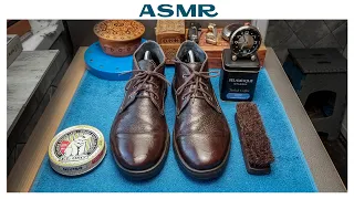 ASMR Shoe Shine: 4️⃣4️⃣ Minutes of Cleaning & Polishing 🙊 No Talking.