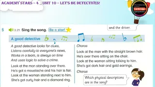 Academy Stars 4 _ Unit 10 - Let's be detectives! _ Lesson 1 - Vocabulary _ A good detective!