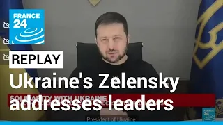 REPLAY: Ukraine's Zelensky addresses leaders gathered in Paris • FRANCE 24 English