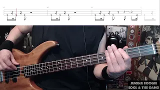 Jungle Boogie by Kool & The Gang - Bass Cover with Tabs Play-Along