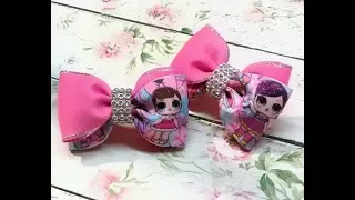 МК Маленького бантика из ленты 4 см DIY Small ribbon bow 4 cm