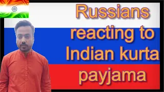Foreigner (Russian) reacting to Indian kurta pyjama| Independence Day special | Hindi vlog|